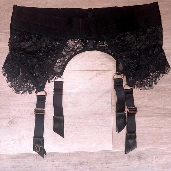 🖤 Honey Birdette Black Belinda Suspender - Size L 🖤 - Picture 4 of 5